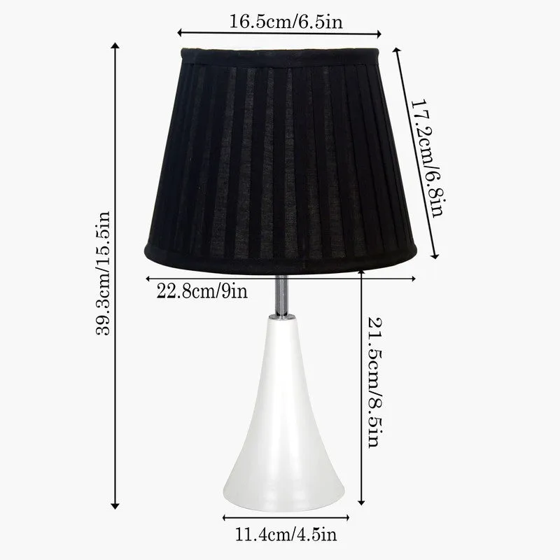 NightAura Soft Glow Wooden Table Lamp - Black,White media 8
