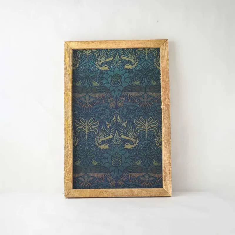 Peacock & Dragon Textile Canvas Painting media 5
