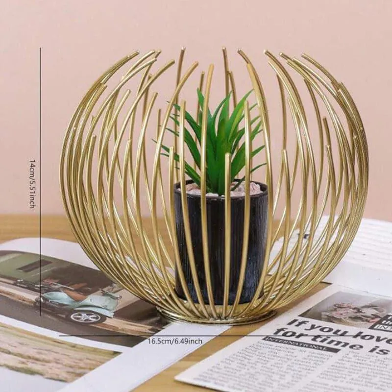 Crown Wrap Planter With Faux Plant - Set Of Two media 5