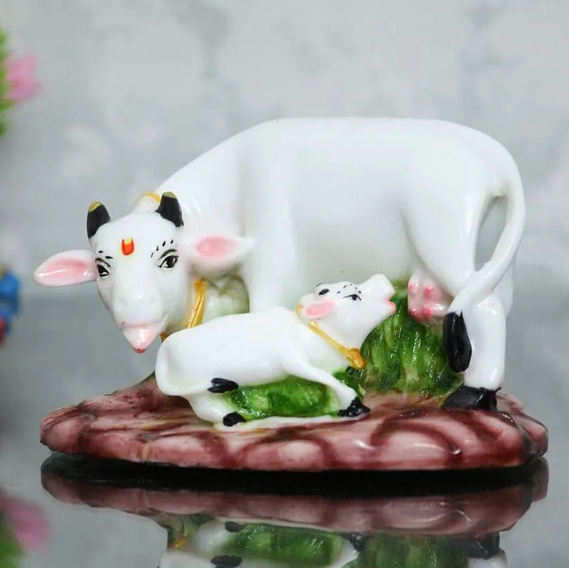 Mother Cow And Calf Showpiece media 3