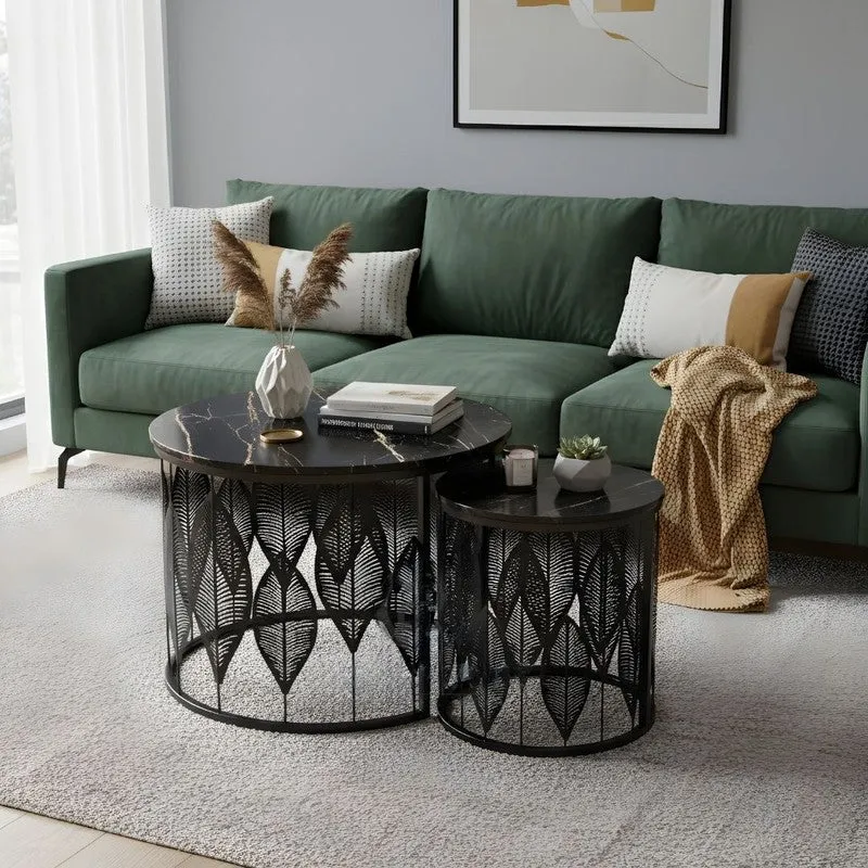 Kairo Curve Center Table (Black) - Set Of Two media 4