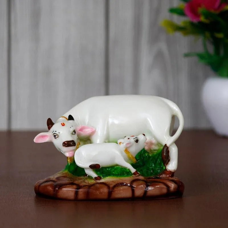 Mother Cow And Calf Showpiece media 1
