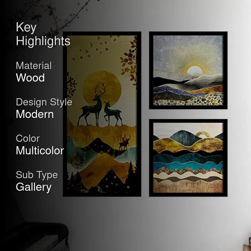 Beyond The Mountains Wall Art - Set Of Three media 2