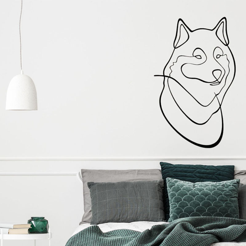 Wolf Black Iron Wall Accent