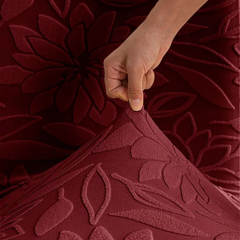 Serena Chair Cover (Maroon) - Set Of Two media 4
