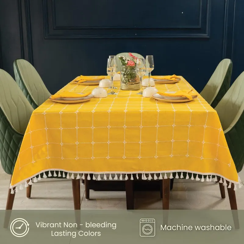 Aura Checks Table Cover - Yellow - 5