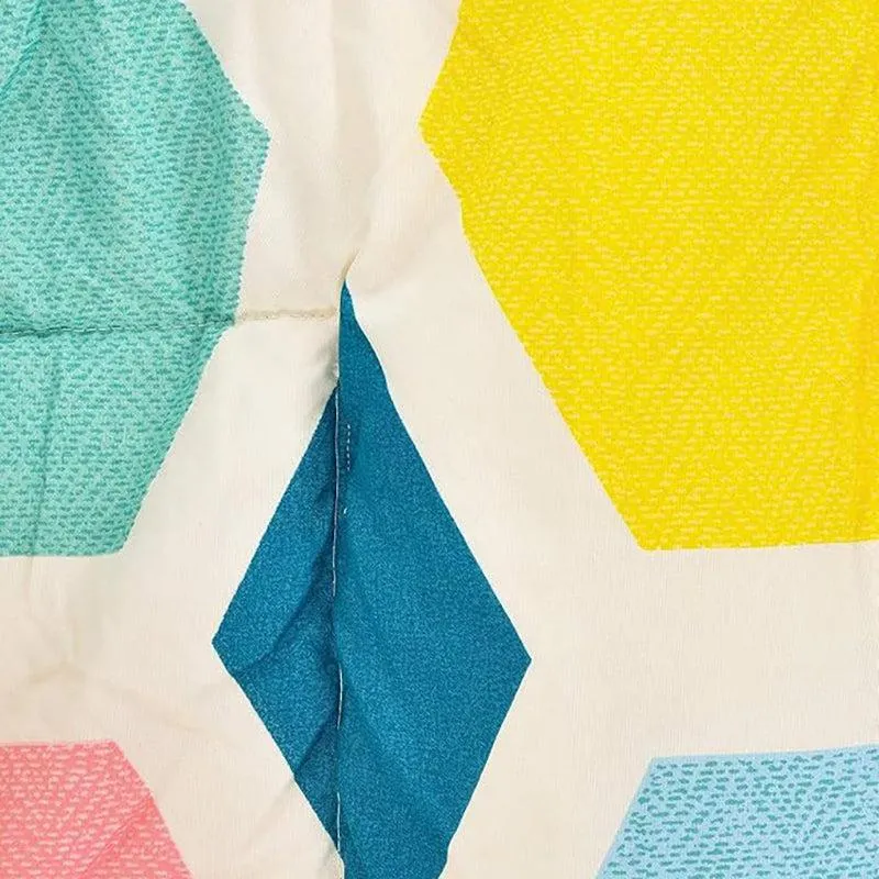 Watercolor Hexagons Geometric Microfiber Comforter - 150 GSM media 4