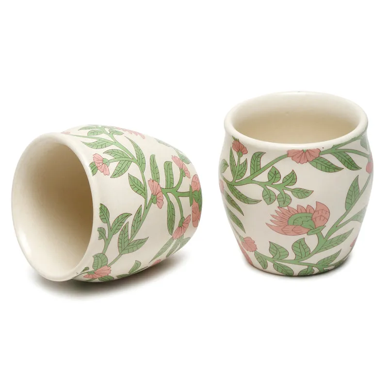 Blossom Handcrafted Ceramic Kulhad (220 mL) - Set Of Six media 4