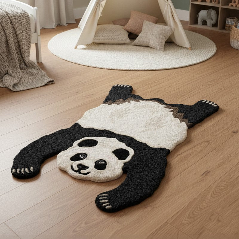 Palti Panda Cotton Carpet media 3