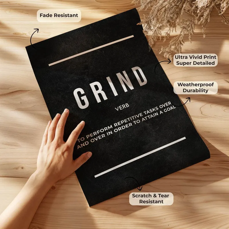 Grind Motivation Wall Poster media 8