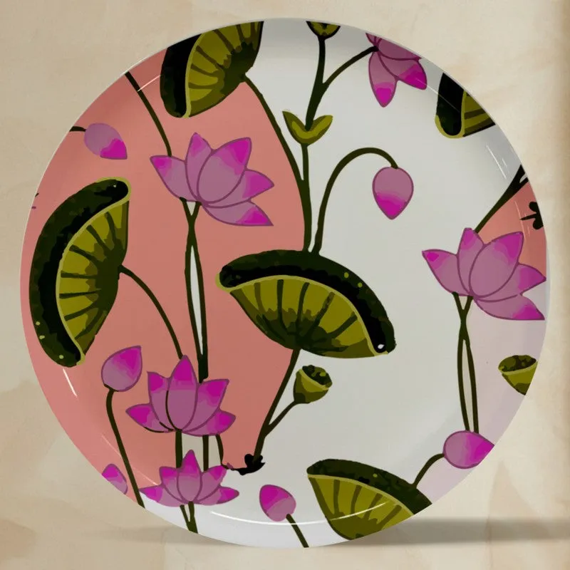 Garden Whimsy Metal Wall Plates - Set of Four - 4