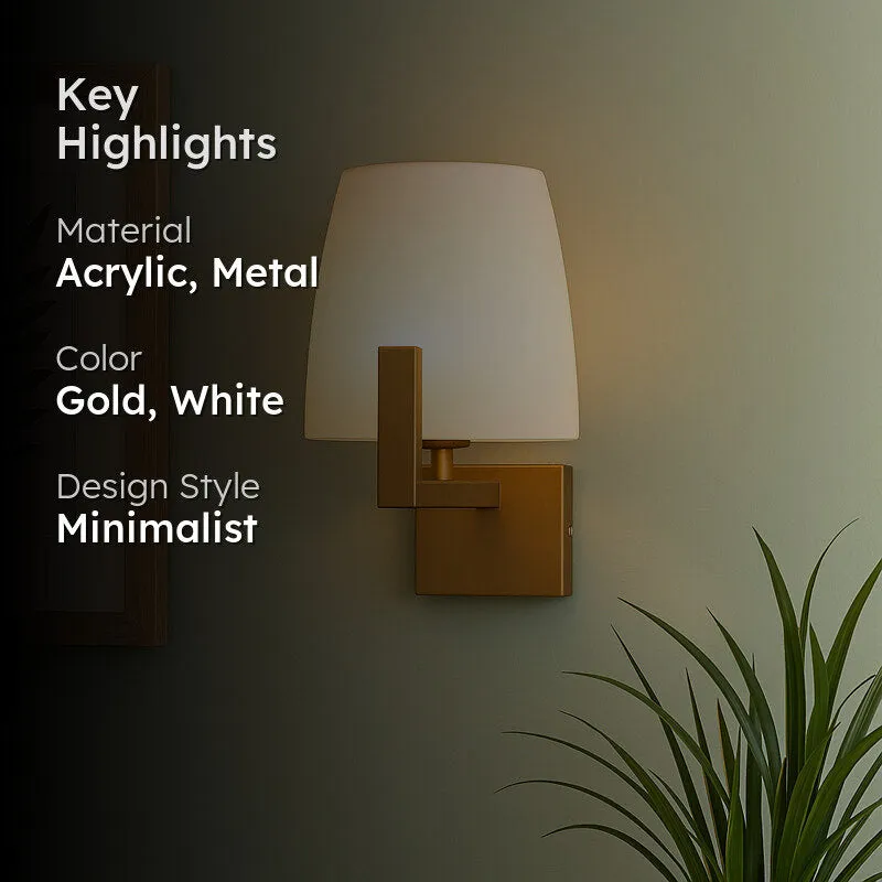Pypera Acrylic & Metal Wall Lamp media 2