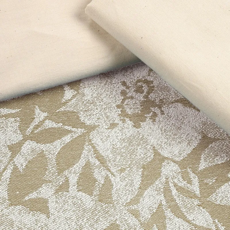 Blossom Breeze Cotton Bedsheet (Beige) - 224 TC media 5