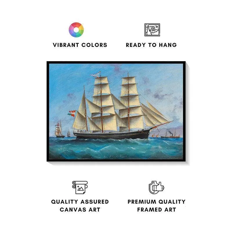Homecoast Canvas Wall Painting - Black Frame media 4