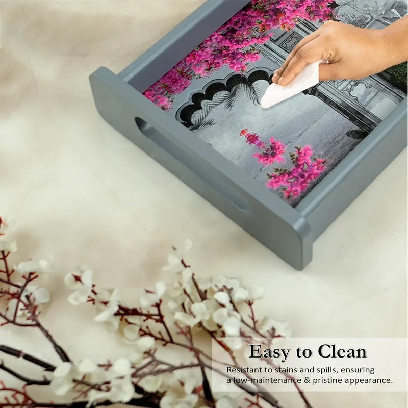 Aurova Wooden Serving Tray media 3