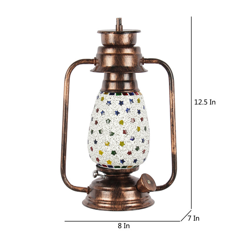 Divyara Mosaic Lantern Iron Wall Lamp - Copper media 7