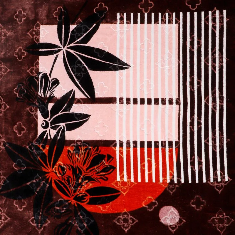 Monte Carlo Crimson Bloom Blanket - 950 GSM media 5