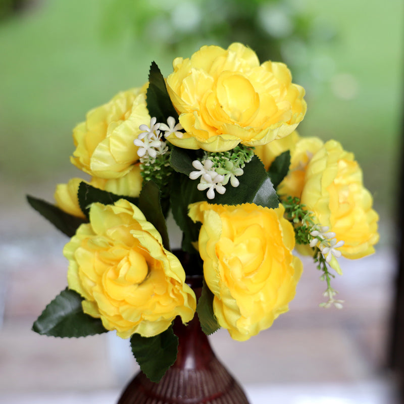 Fiora Artificial Rose (Yellow)  Set of Two media 3