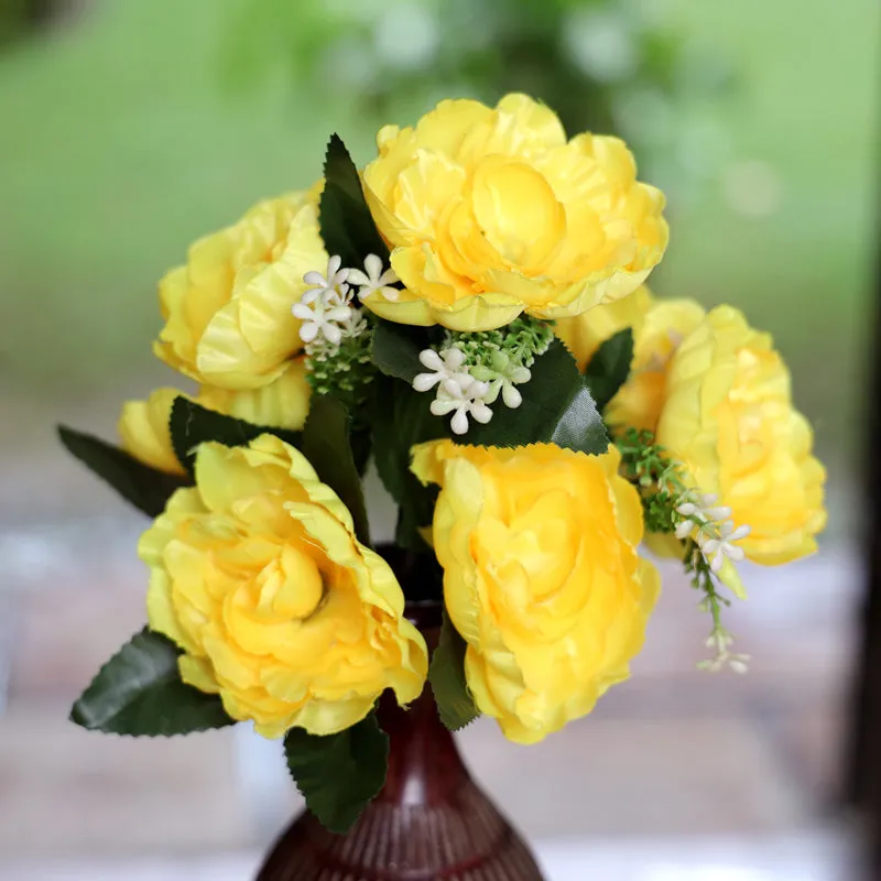 Fiora Artificial Rose (Yellow)  Set of Two media 3