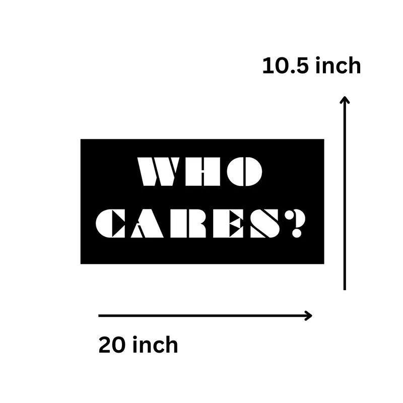 Who Cares Iron Wall Accent media 5