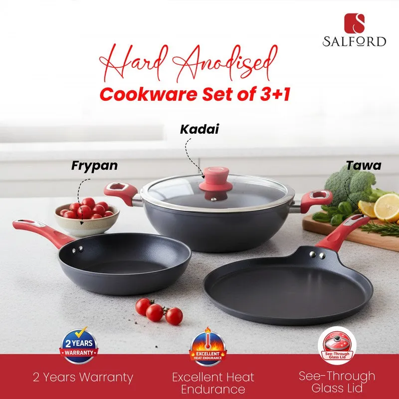 Salford Forged Hard Anodised Cooking Set (Black) - Set of Three media 4