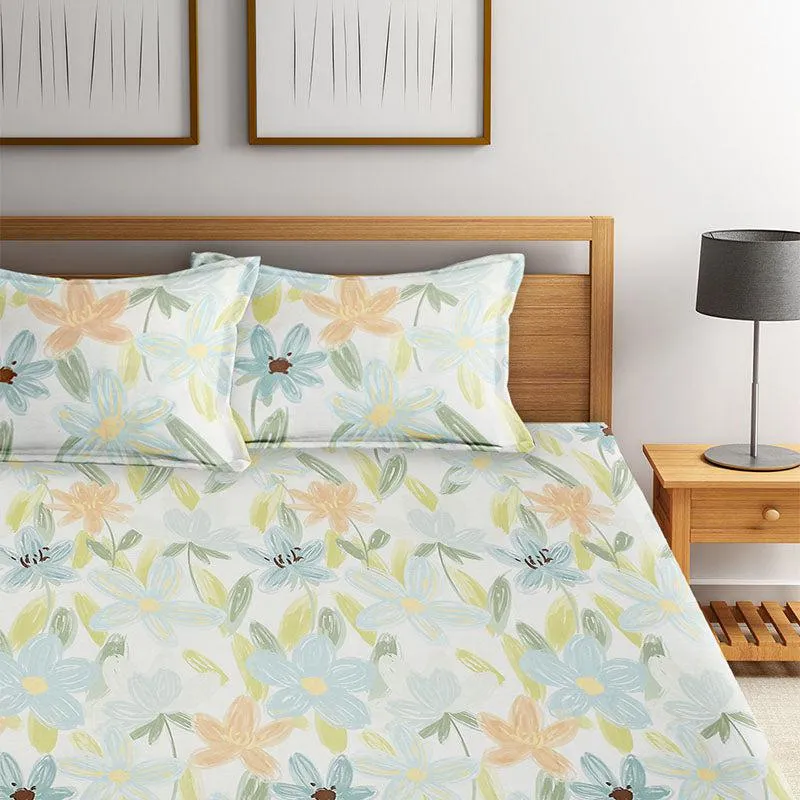 Ravena Floral Cotton Bedsheet - 210 TC media 5