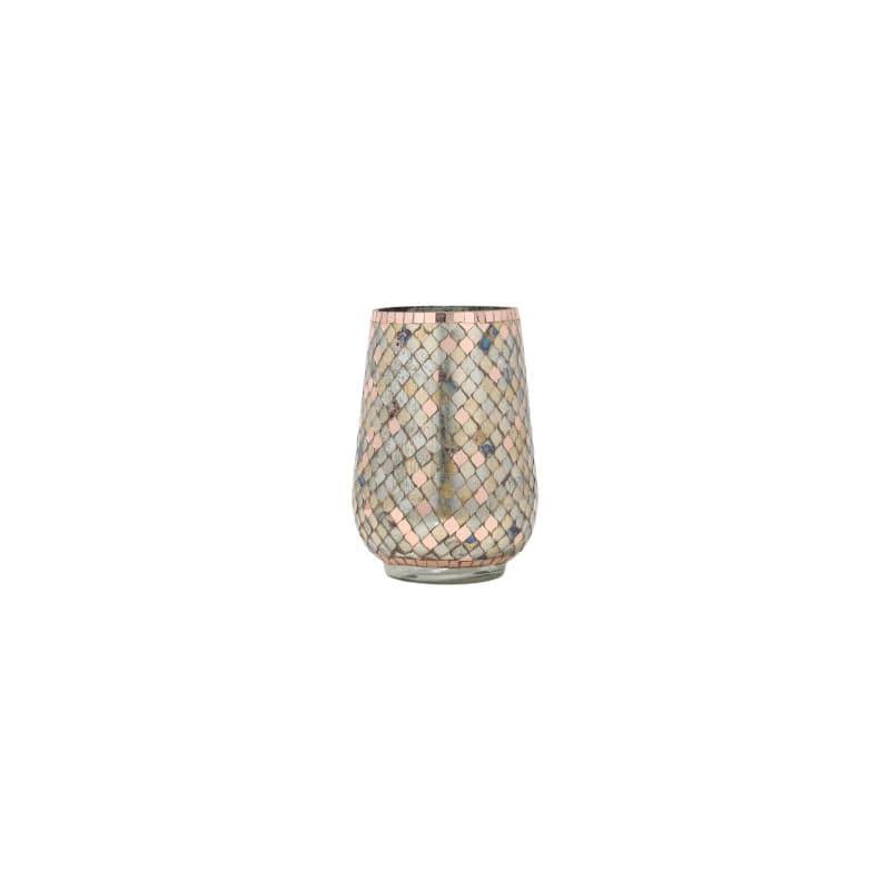 Garnet Mosaic Tumbler Vase - Rosegold media 4