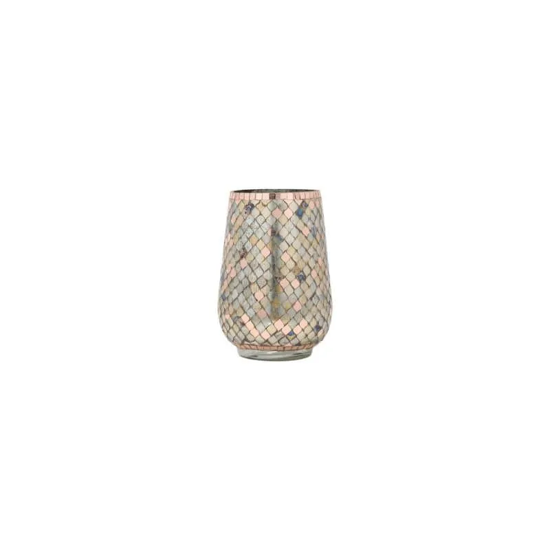 Garnet Mosaic Tumbler Vase - Rosegold media 4