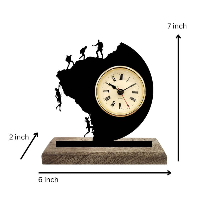 Hang On Iron & Mango Wood Table Clock media 6