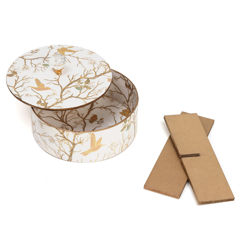 Sterling Flight Mango Wood Dryfruit Box - White media 6