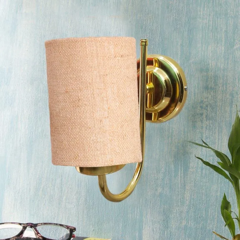 Galora Neva Fabric & Metal Wall Lamp - Beige media 3