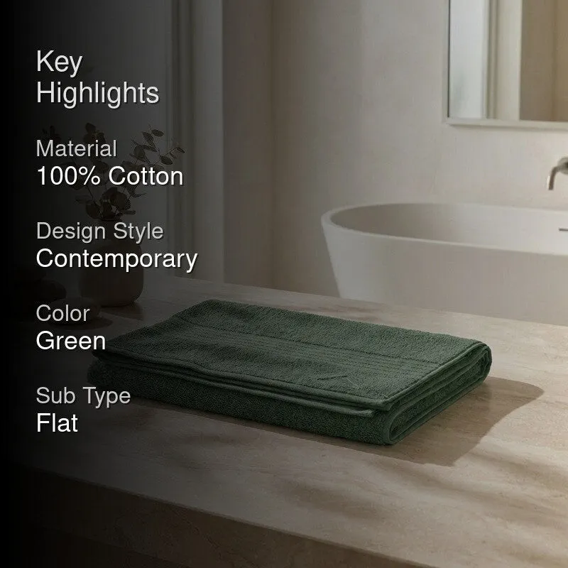 Monte Carlo Dry Nest Pure Cotton Bath Towel - Green media 2