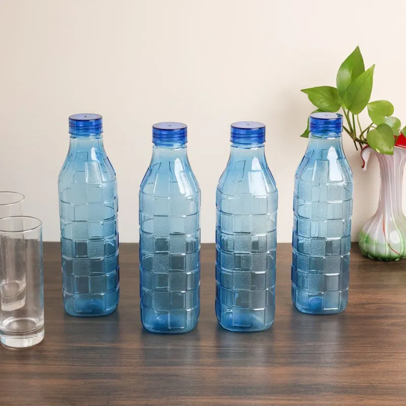 PureGrid Blue Clear PET Bottle (1000 mL Each) - Set Of Four media 1