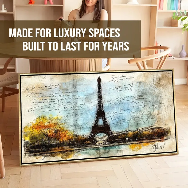 Parisian Canvas Wall Painting With Frame media 7