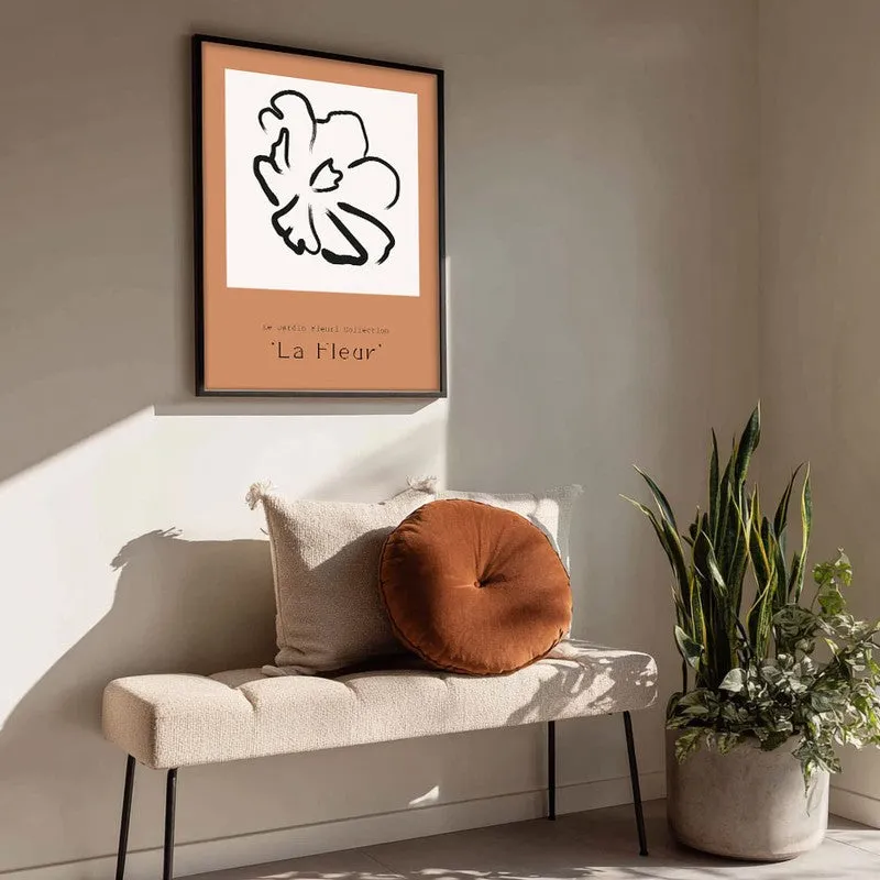 Unfurling Petal Canvas Wall Painting With Black Frame media 4