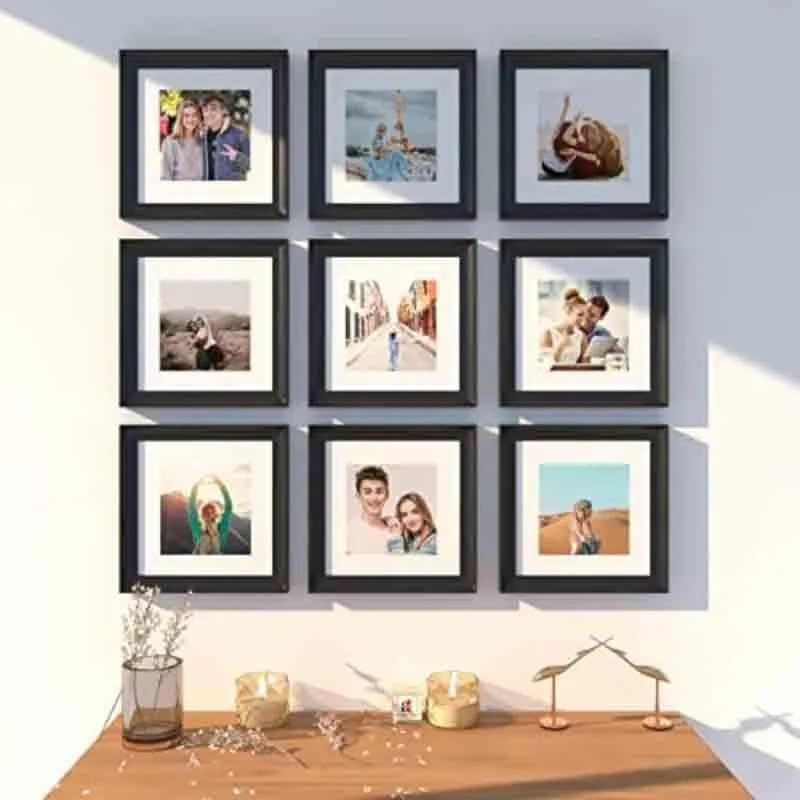 Memories Encased Photo Frame (Black) - Set Of Nine media 1
