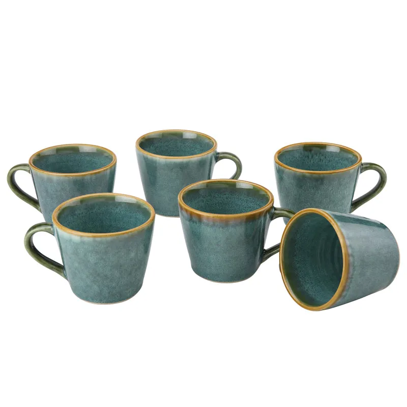 Elegant Ceramic Tea Cup (175 mL Each) - Set of Six media 3