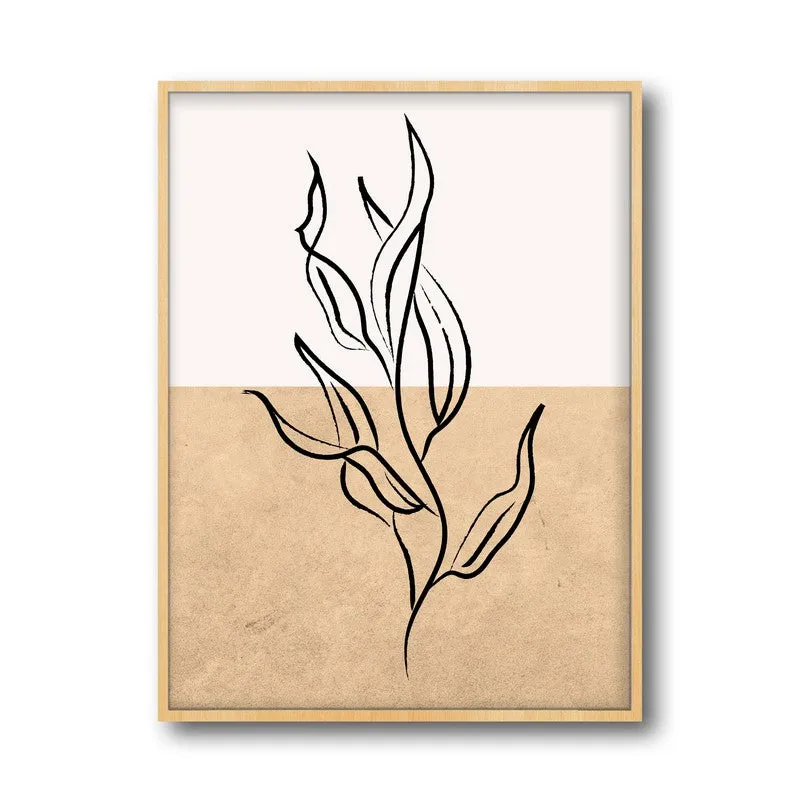 Verdantine Canvas Wall Painting With Brown Frame media 3