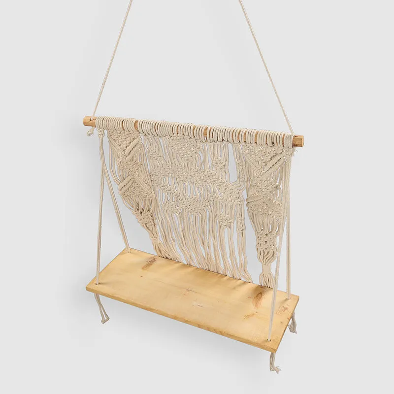 Knot Safe Macrame Wall Shelf media 4