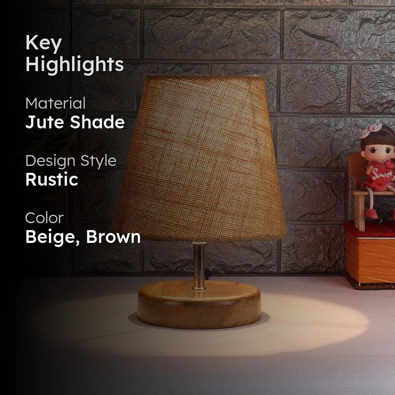 Petricho Jute Table Lamp - Beige,Brown media 2
