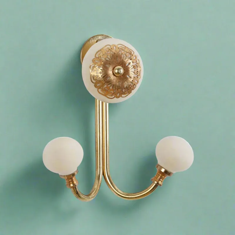 Rifa Floral Filigree Wall Hook media 1