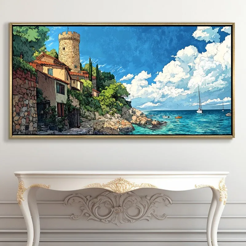 Sentinel Canvas Wall Painting With Frame media 5