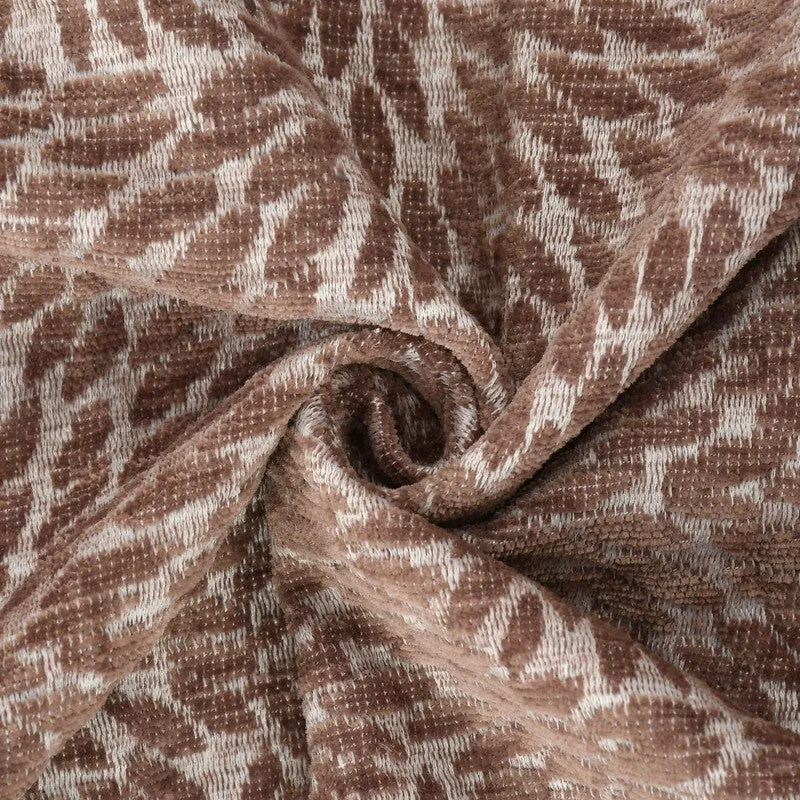 Petalray Abstract Cotton Throws - Brown media 3