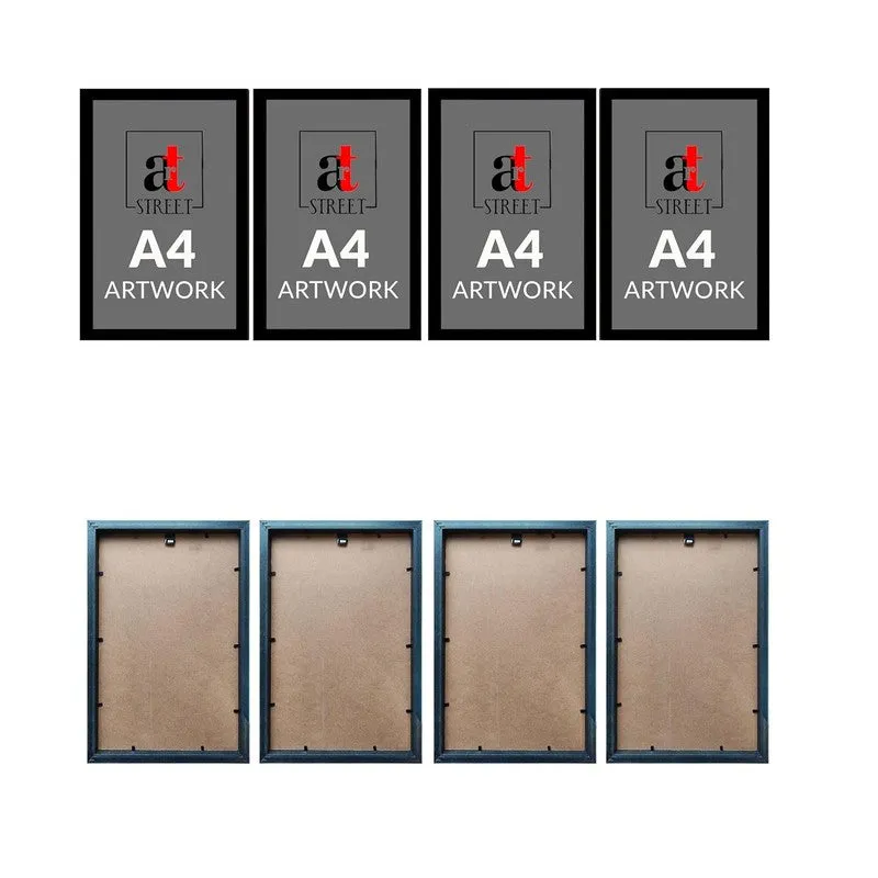 Inspiration Quote Paper Wall Painting With Frame - Set Of Four media 7