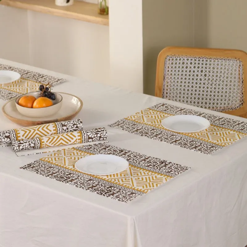 Linear Chic Canvas Table Mats - Set Of Six media 6
