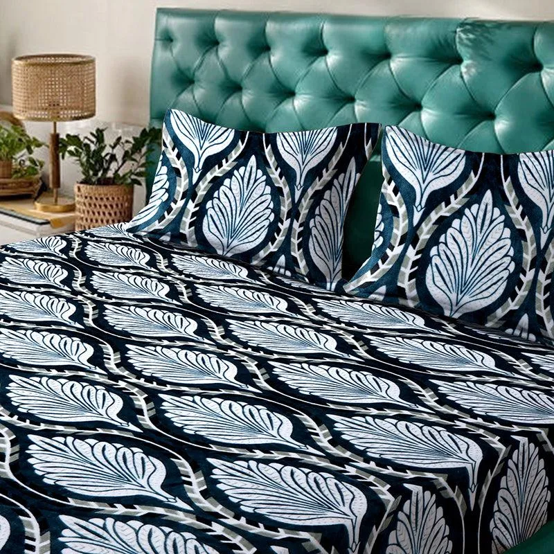 Malhar Ethnic Fleece Bedsheet - 280 GSM media 4