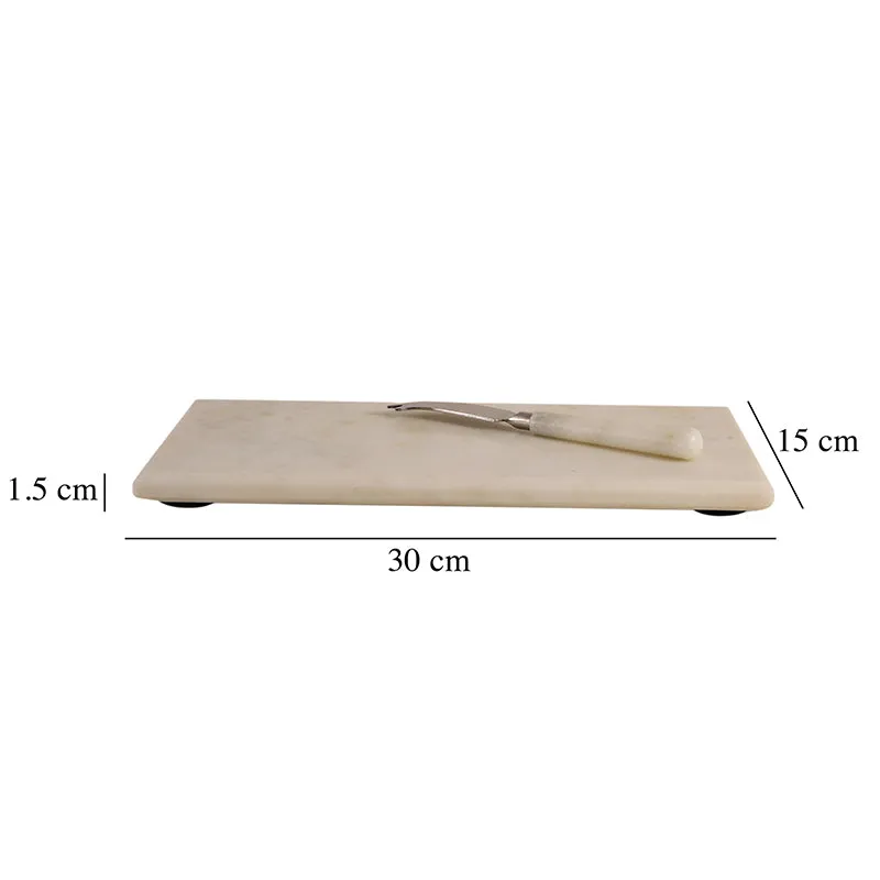 Nadir Marble Platter With Knife - Two Piece Set media 8