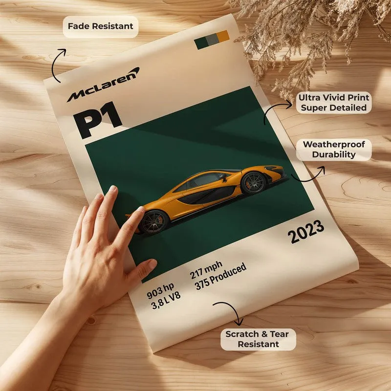 McLaren P1 Legacy Wall Poster media 8