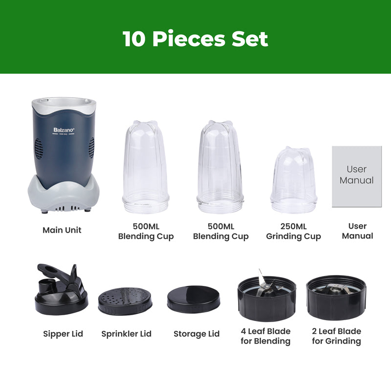 Balzano Bullet Mixer Grinder - 400 W media 8