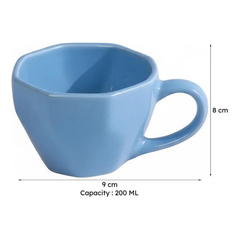 Calaila Ceramic Tea Cup (200 mL)/Blue) media 6